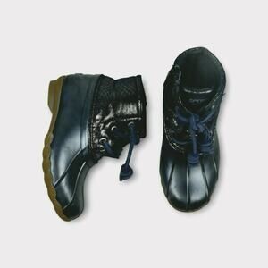 Sperry Girls Navy Saltwater Boots